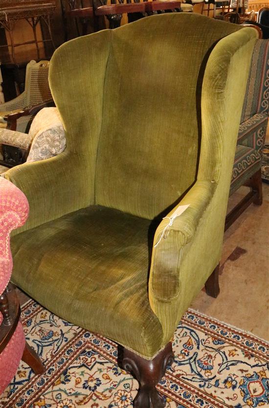 Wing back armchair